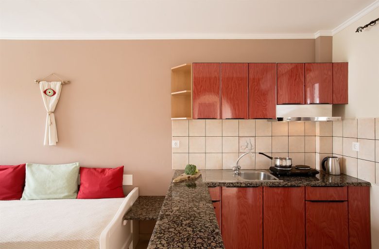 The Kitchen of the One Bedroom Apartment